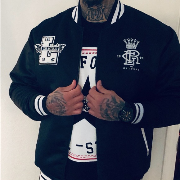 LRG “L that lives” varsity bomber jacket - Picture 3 of 6
